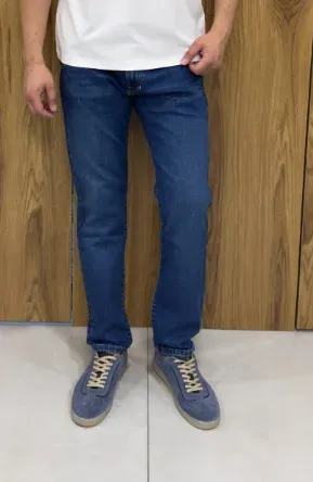 Джинсы slim, синие